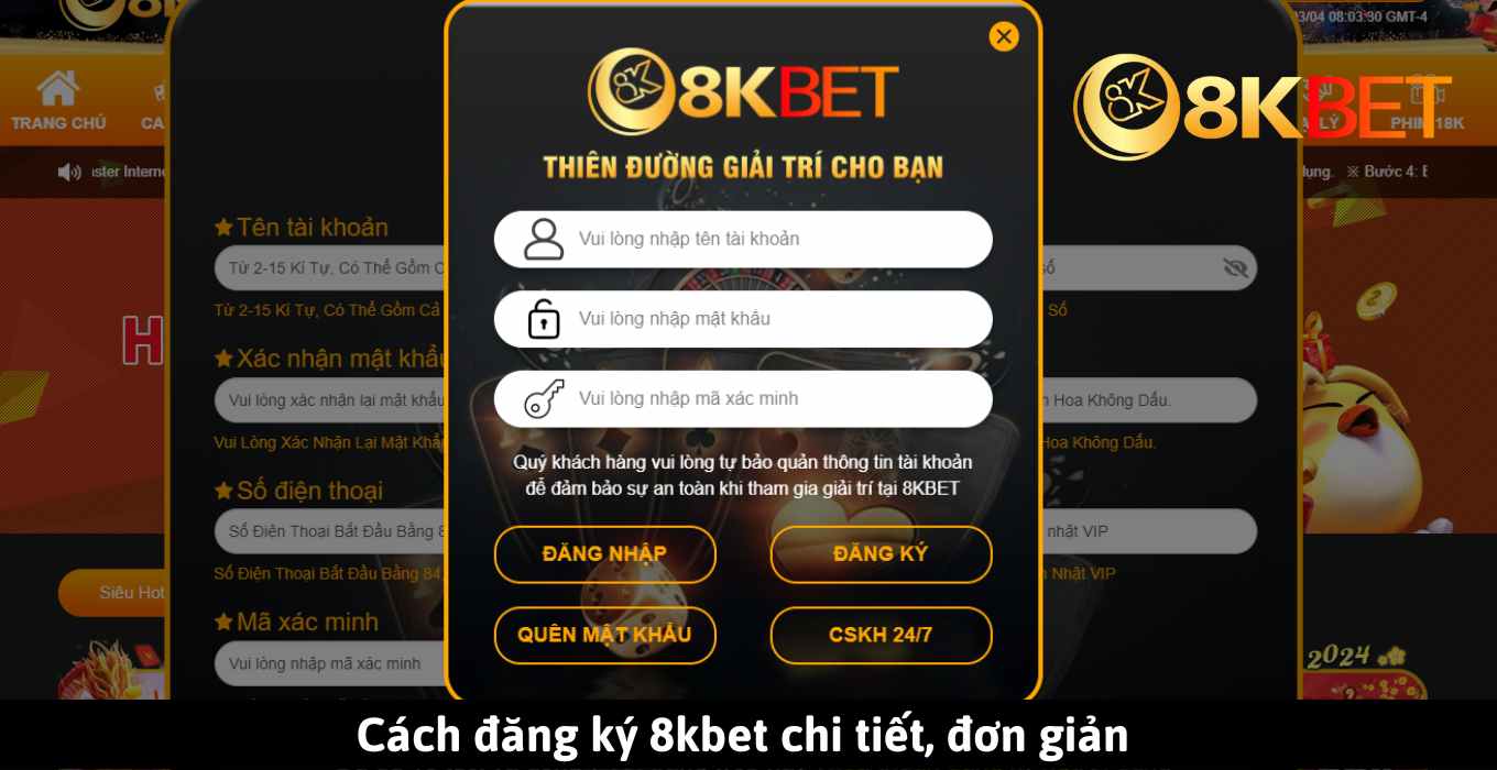 Đăng Ký 8KBET Nhận Miễn Phí 88K Trong Năm 2026 ✔️