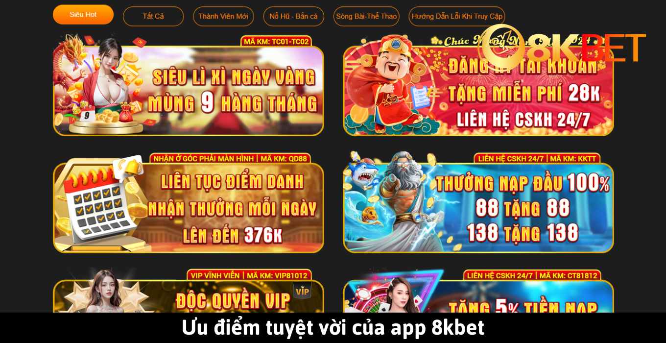 Hướng Dẫn Cách Tải App 8kbet Đơn Giản Cho Người Chơi ⭐